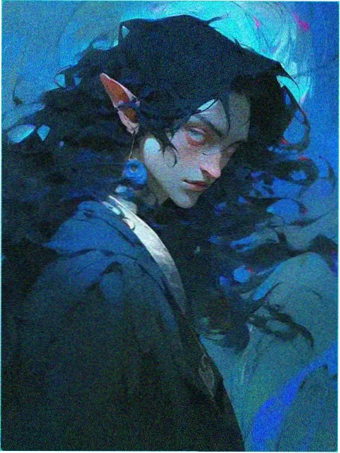 霓虹废墟 深夜影院科幻电影海报